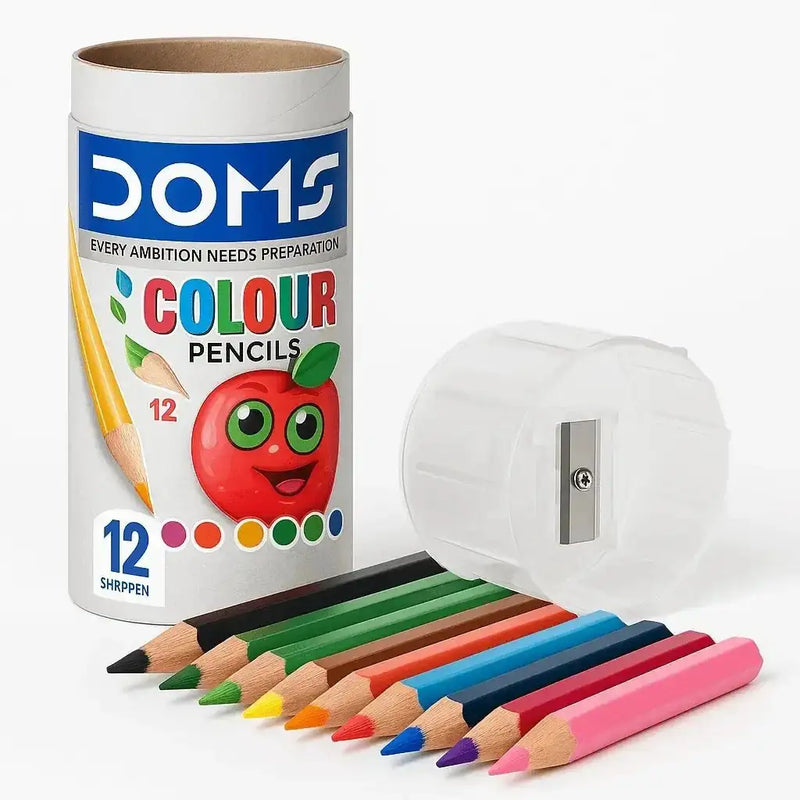Kids color pencils set with non-toxic child-safe materials for drawing, school projects, and creative play