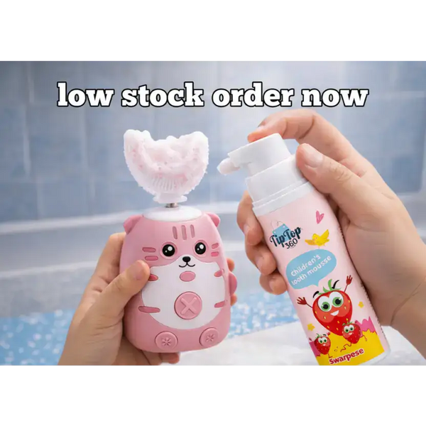 Kids Strawberry Foam Toothpaste - UAE Approved | Ages 3+ | 60ml TipTop360
