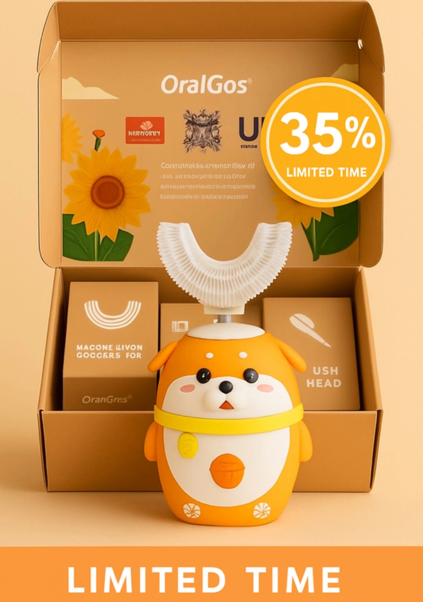 kids electric u-shaped toothbrush for toddlers UAE