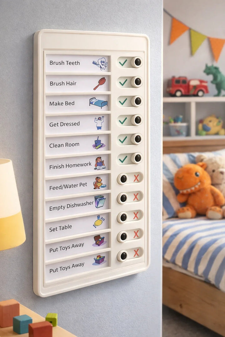 My Chores Kids Responsibility Chart – Sliding Task Checklist UAE | Ages 3-10 - TipTop360