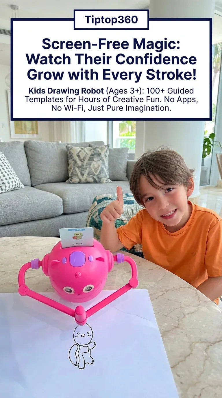 Kids robot with multiple drawing cards