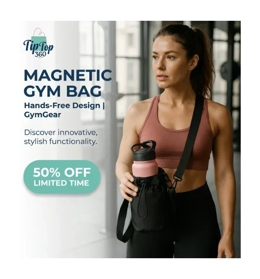 Magnetic Gym Bag - Hands-Free Design | GymGear - TipTop360
