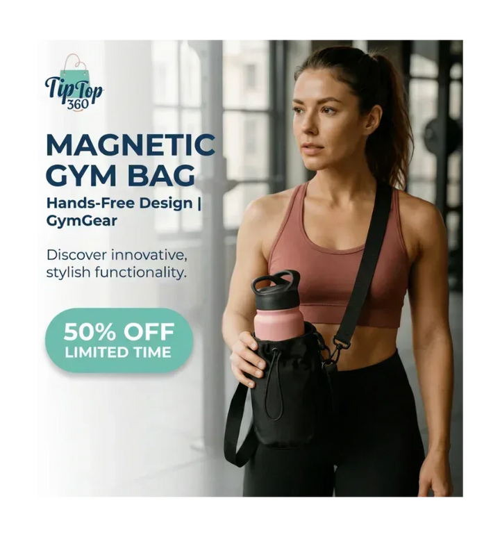 Magnetic Gym Bag - Hands-Free Design | GymGear - TipTop360