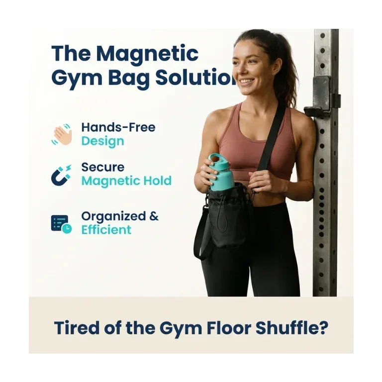 Magnetic Gym Bag - Hands-Free Design | GymGear - TipTop360