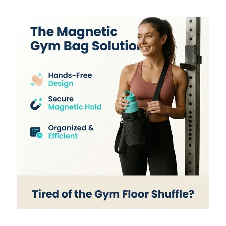 Magnetic Gym Bag - Hands-Free Design | GymGear - TipTop360
