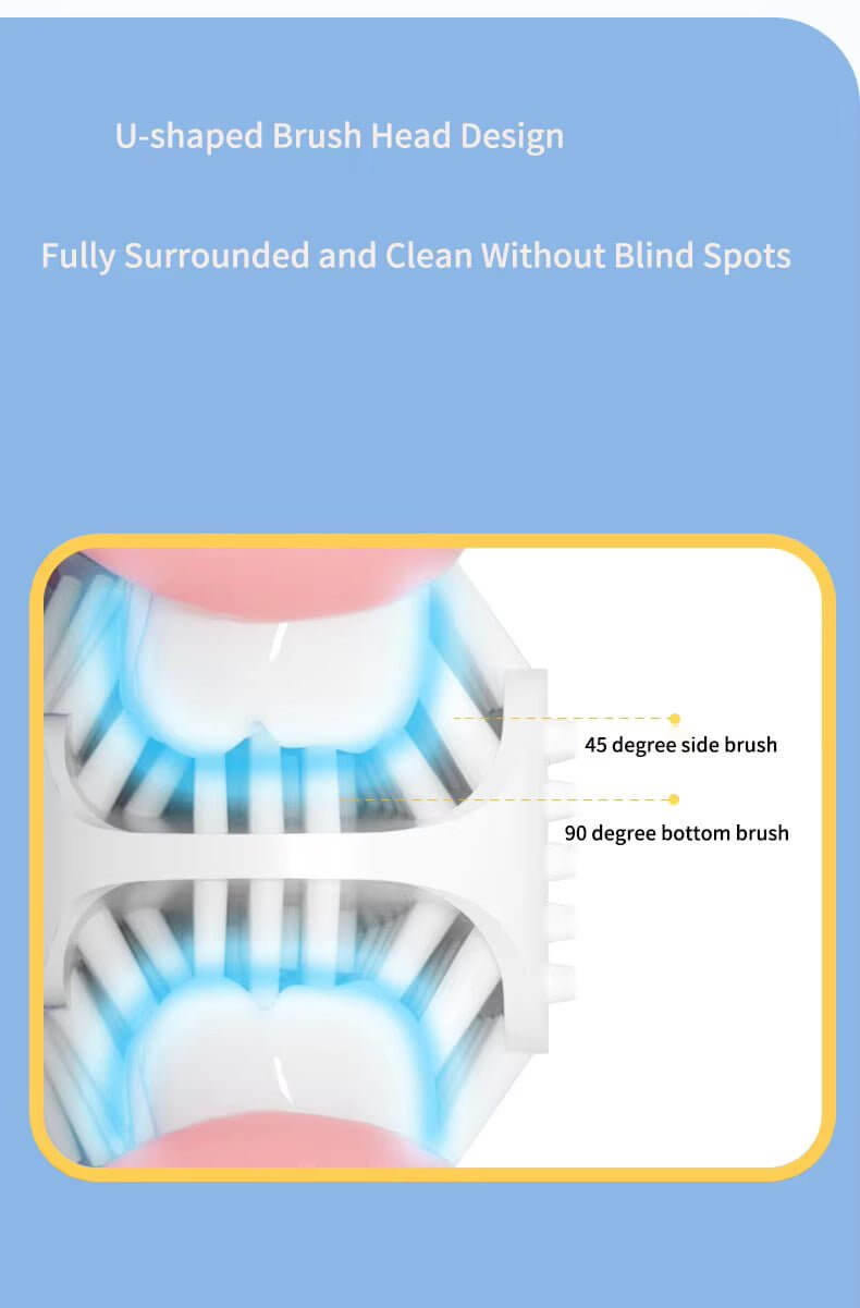 Kids electric toothbrush U-shaped toothbrush kids toothbrush, replacement head, u shaped replacement for electric toothbrush, dental hygiene, dental care, gifts uae gifts ideas birthday gifts delivery birthday gifts