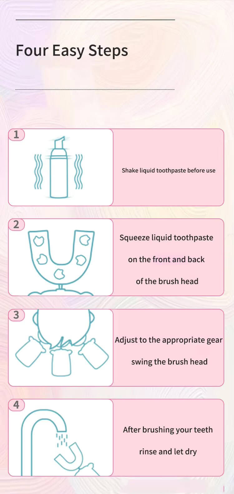 Kids' Electric U-Shaped Toothbrush Replacement Heads, replacement head, u shaped replacement for electric toothbrush, dental hygiene, dental care, gifts uae gifts ideas birthday gifts delivery birthday gifts