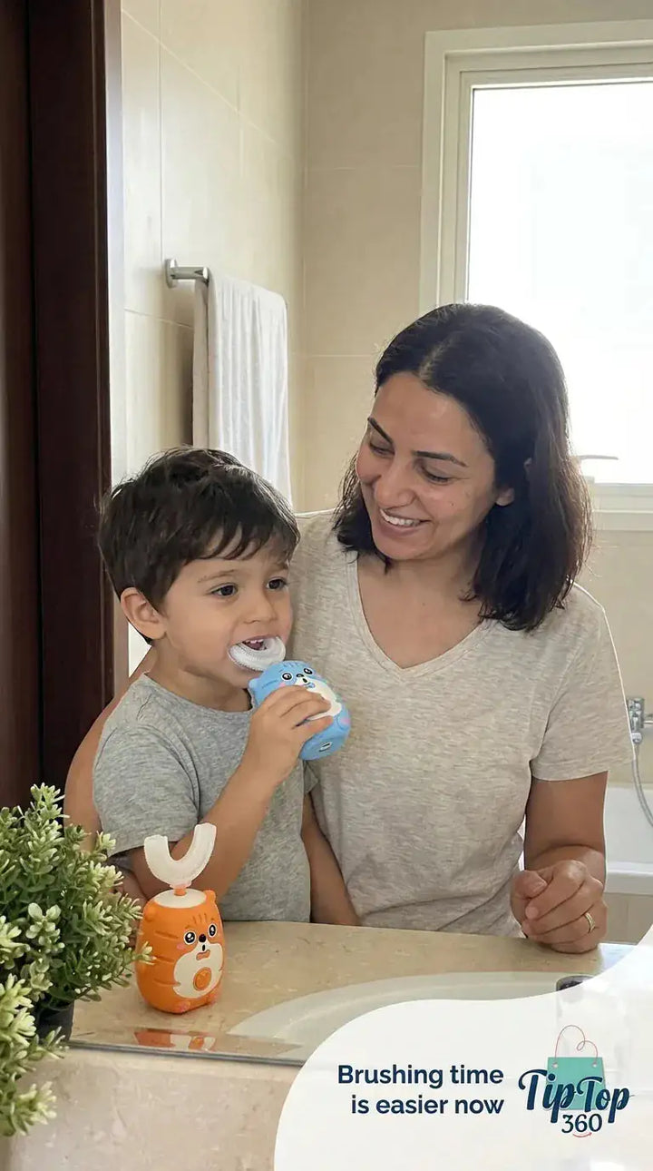 Kids 60-Second U-Shaped Toothbrush UAE — Dubai Municipality Approved