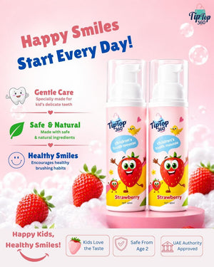 Kids Strawberry Foam Toothpaste