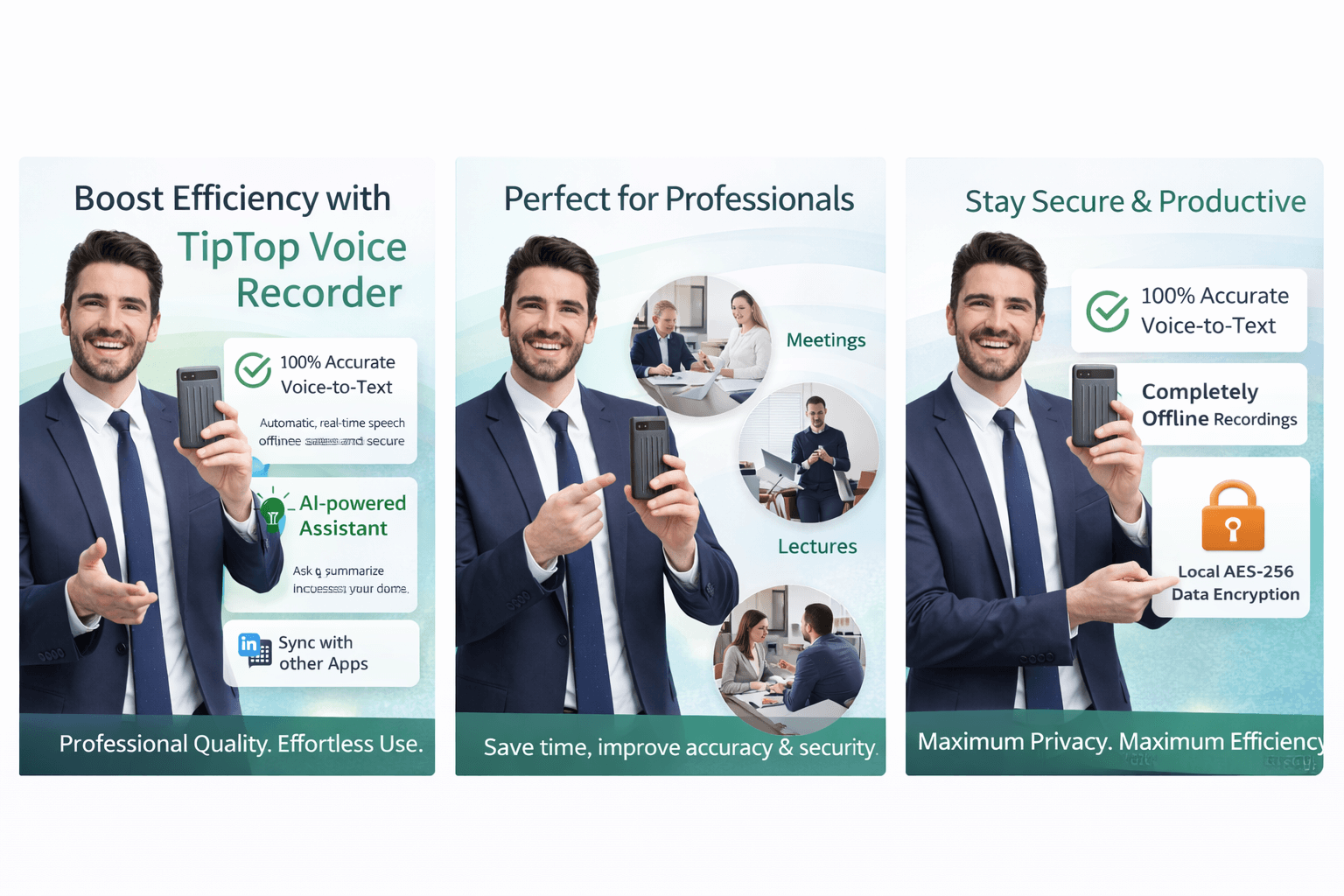 AI Voice Recorder with GPT-4 Transcription - 98% Accurate | 400 Free Minutes TipTop360