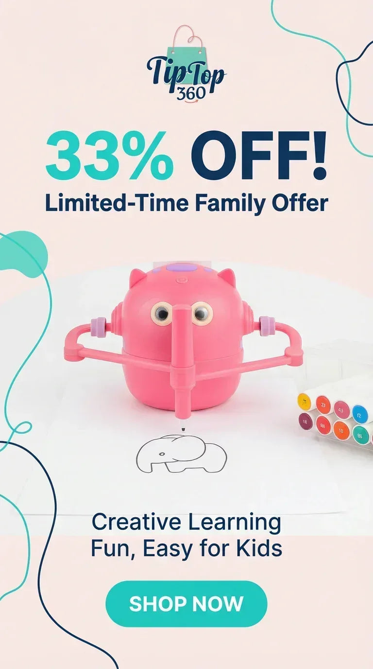 Educational drawing robot toy for kids
