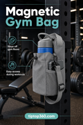 Magnetic Hands-Free Gym Bag — Sticks to Any Metal Rack