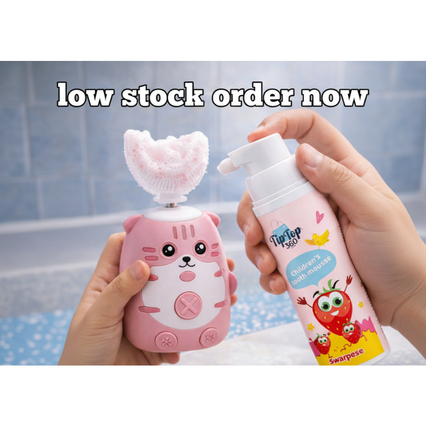 Kids Strawberry Foam Toothpaste - UAE Approved | Ages 3+ | 60ml TipTop360