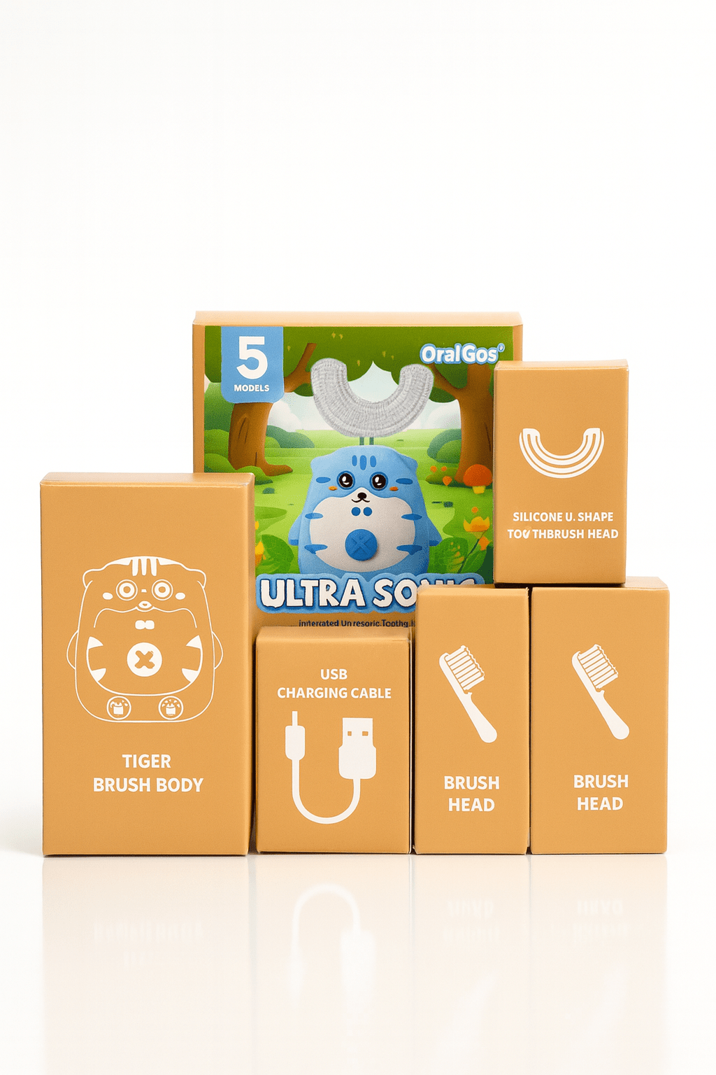 Kids U-Shaped Electric Toothbrush | 360° Teeth Cleaning - TipTop360