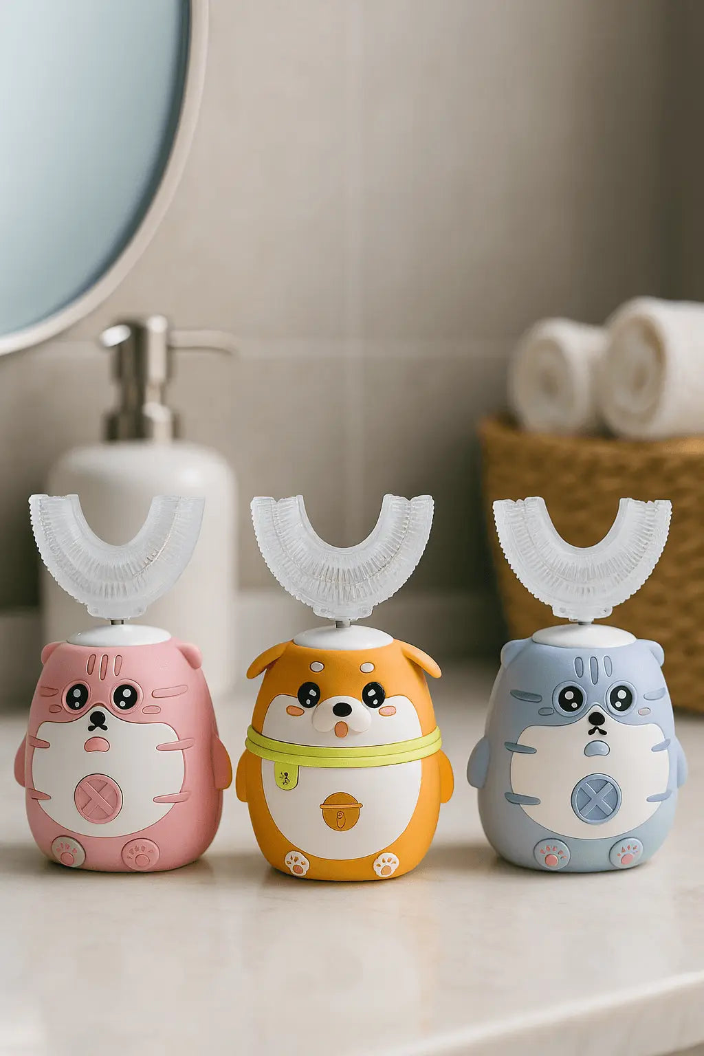 Kids U-shaped electric toothbrush, kids dental care, best kids toothbrush in uae, kids oral hygiene, kids brush uae