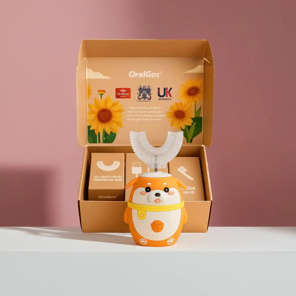 Kids U-Shaped Electric Toothbrush - 60 Second Fun Brushing | Ages 2+ TipTop 360