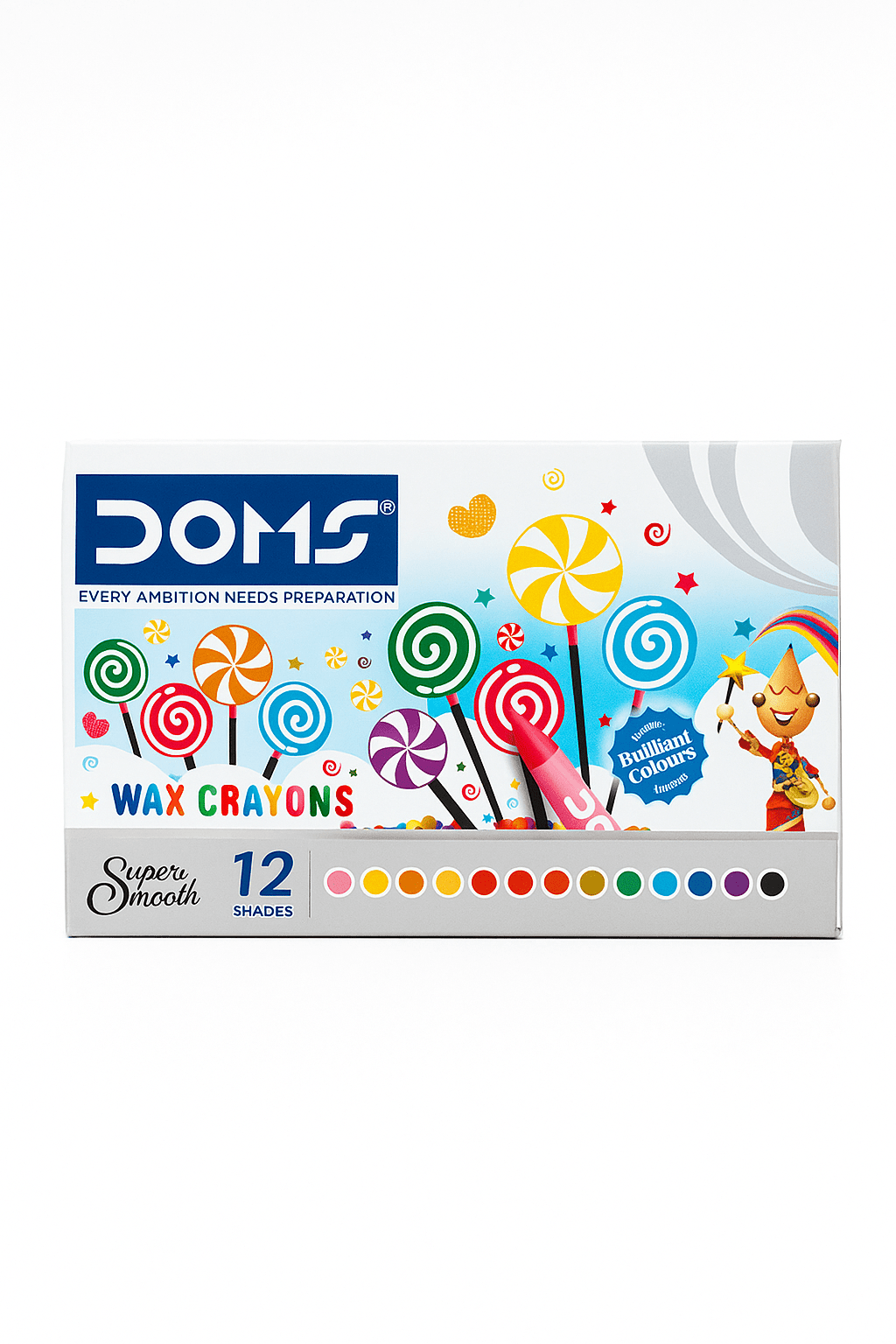Super Smooth Wax Crayons – 12 Vivid Colours for Tiny Hands & Big Dreams! - TipTop360