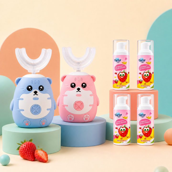 Sibling Care Stock-Up – 2 Kids Toothbrush Routines